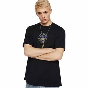 Men’s Diesel T-just Y19 White Futurism T-Shirt Size Large!